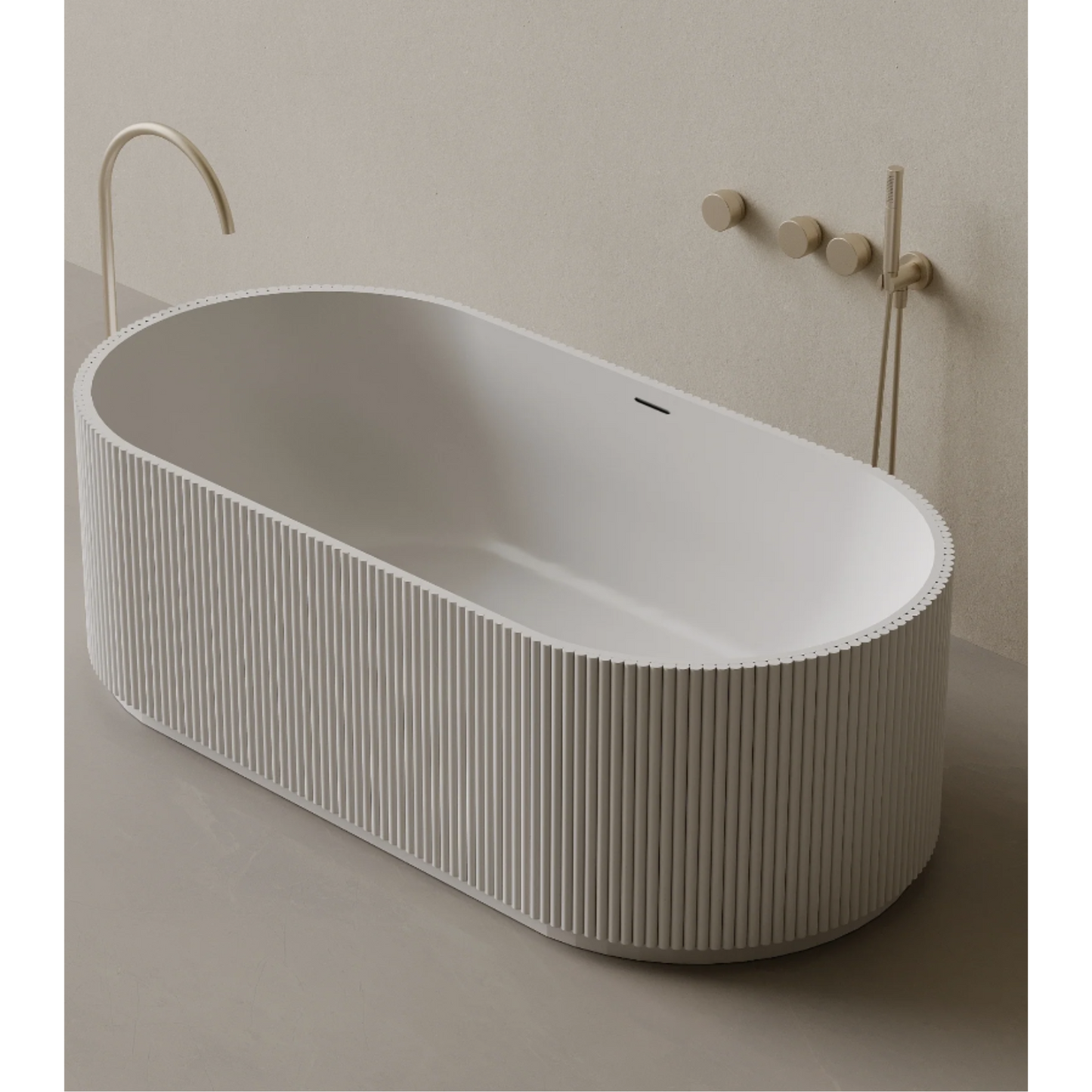 ELEMENTO BATH | 65" x 31" OVAL STONE BATHTUB | $5,114.27 - $5,568.36
