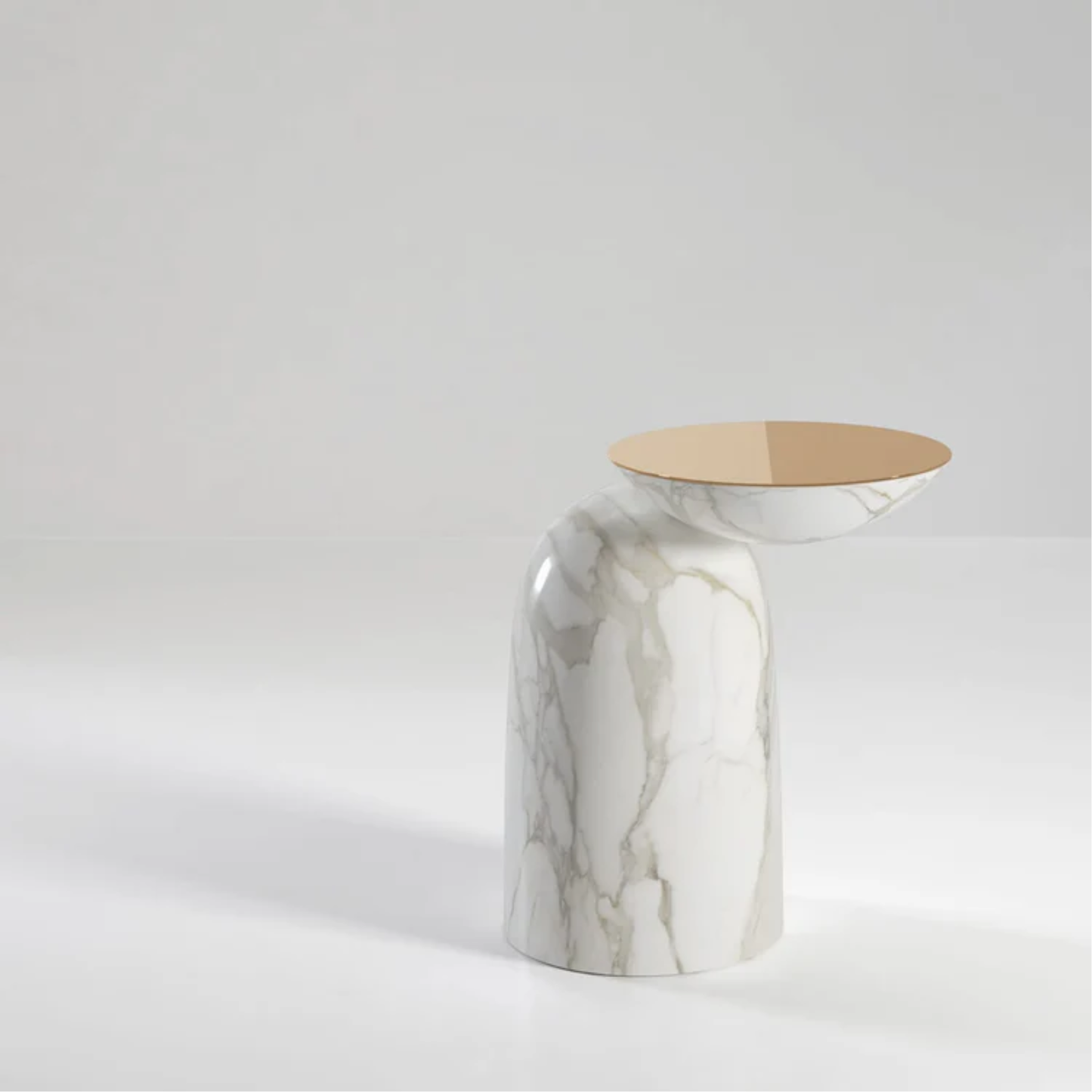 SECOLO | PINGU CALACATTA MARBLE SIDE TABLE | $8,380