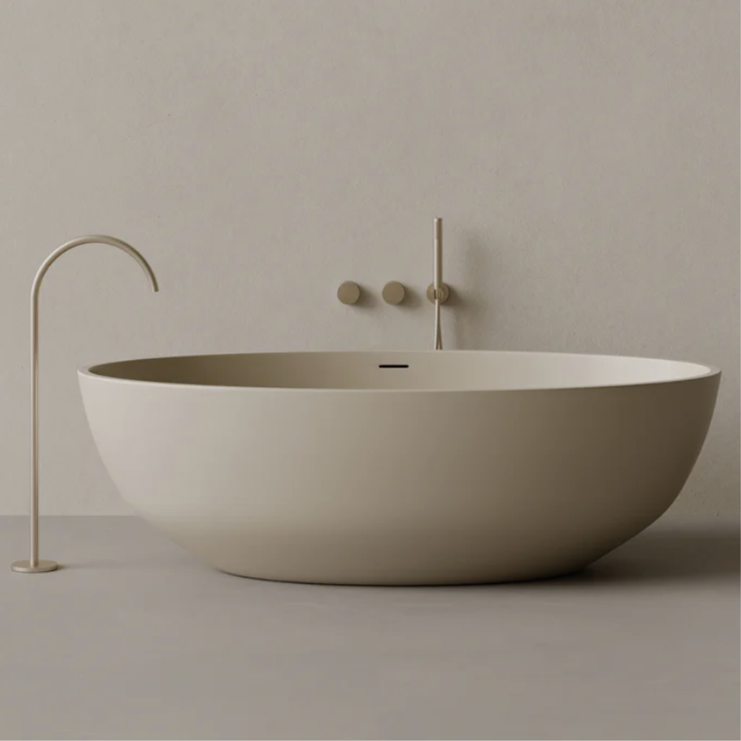 ELEMENTO BATH | 70" x 36" OVAL SOLID SURFACE STONE RESIN BATHTUB | $4,710.23 - $5,105.62