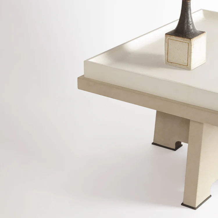 GIOBAGNARA | ATTICA SQUARE PARCHMENT COFFEE TABLE | $6,965.00