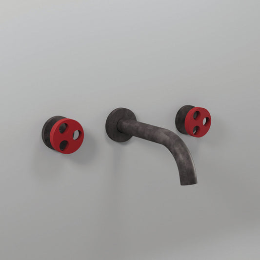 Bongio Bowling 3-Hole Wall Basin Mixer 186mm