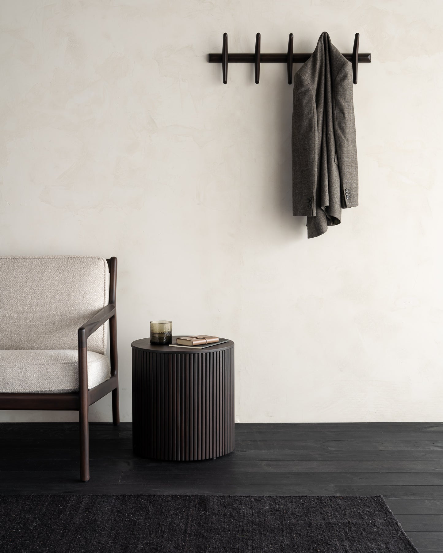 ETHNICRAFT PI WALL COAT RACK - MAHOGANY DARK BROWN | $179.00