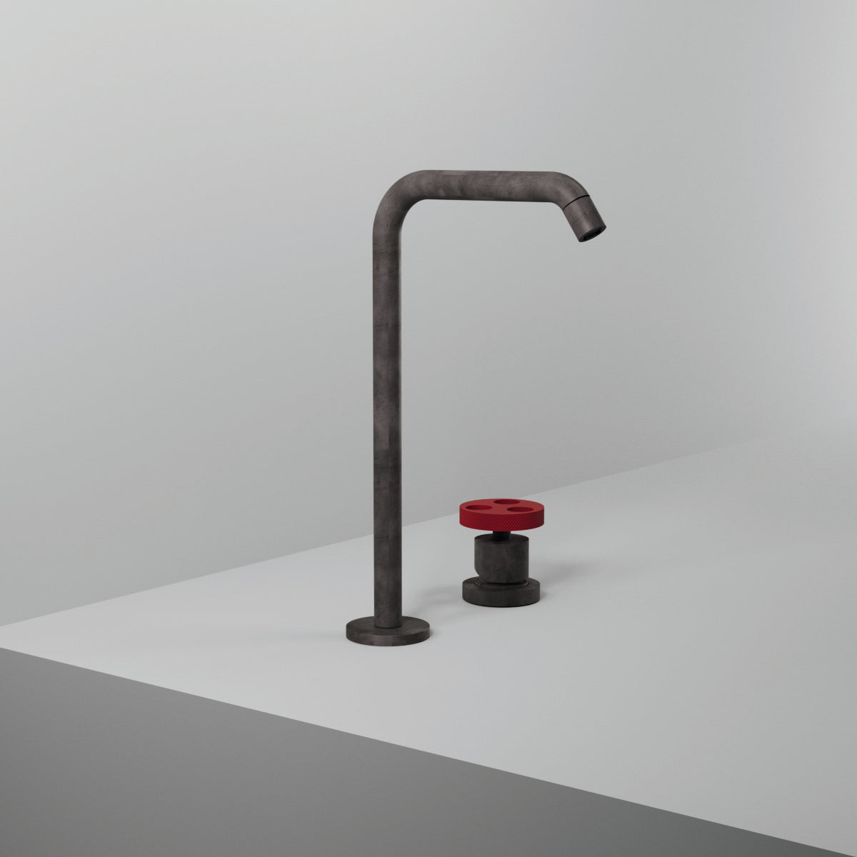 Bongio Bowling 2-Hole Basin Mixer High Spout 355mm