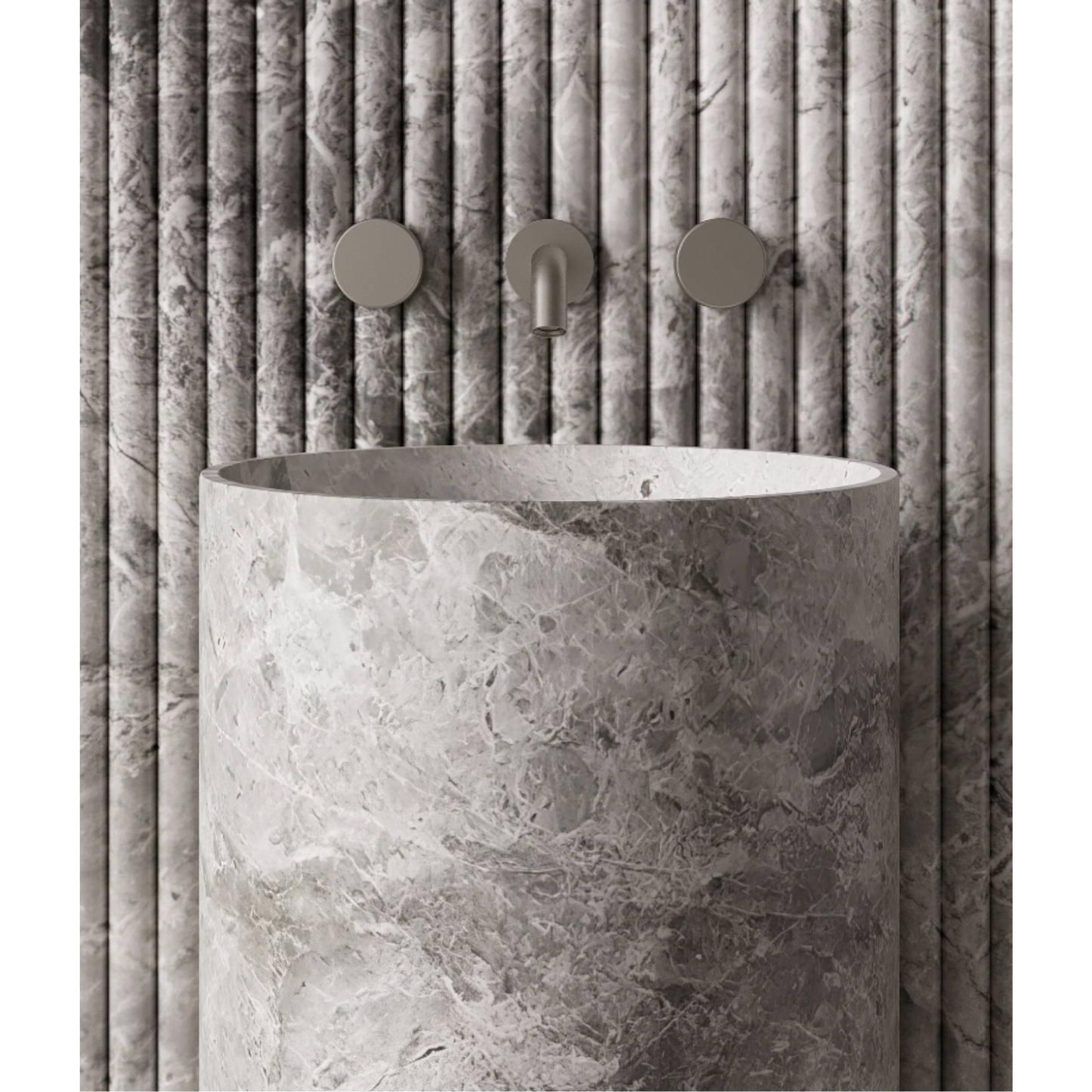 ELEMENTO BATH | ORBITA STONE PEDESTAL SINK | $5,349.30 -  $10,945.00