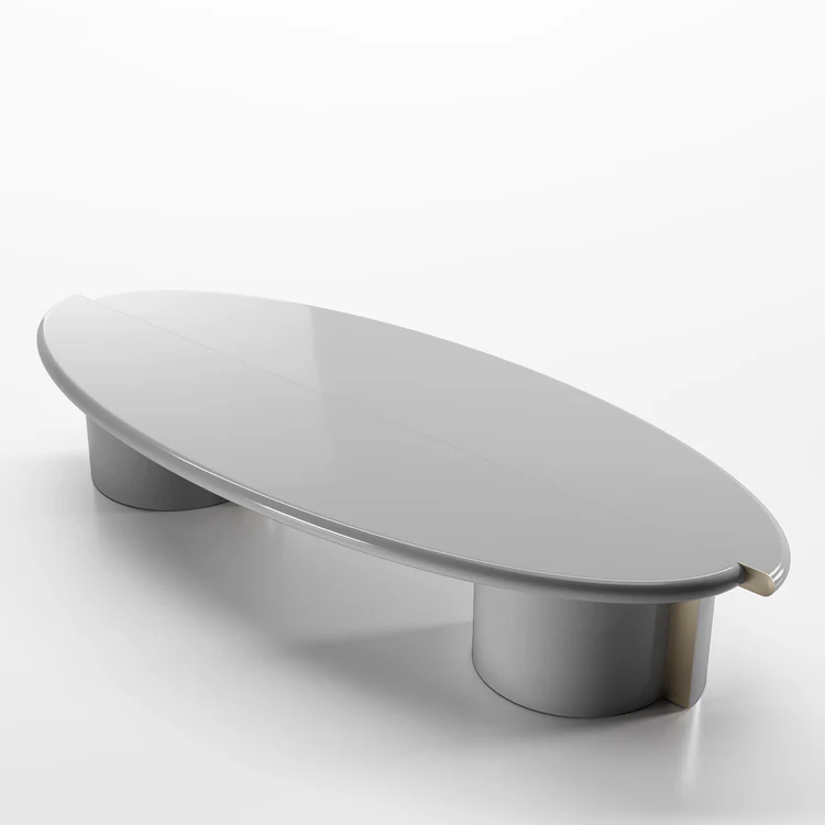 SECOLO | TAYMA LACQUERED GLOSSY GREY COFFEE TABLE | $ 9,495