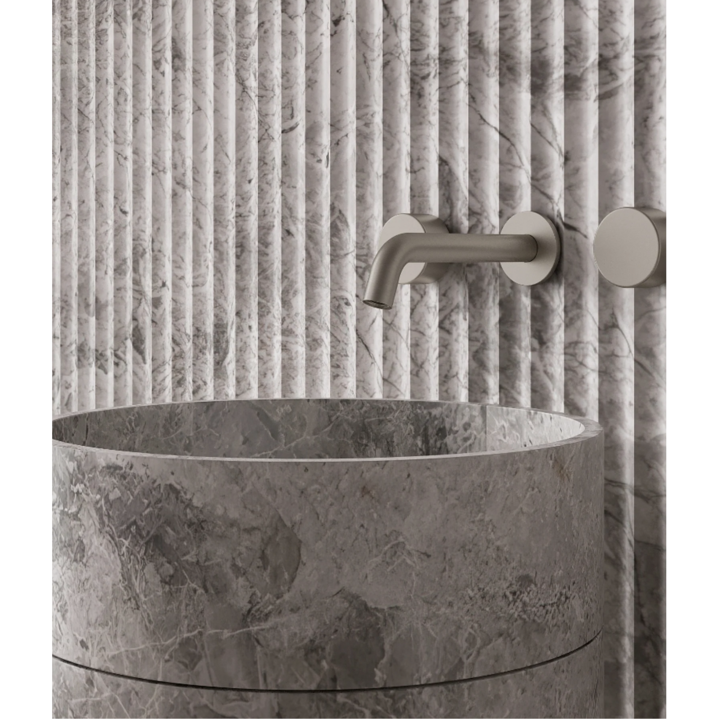 ELEMENTO BATH | ROTUNDI STONE PEDESTAL SINK | $5,348.75 - $10,945.00