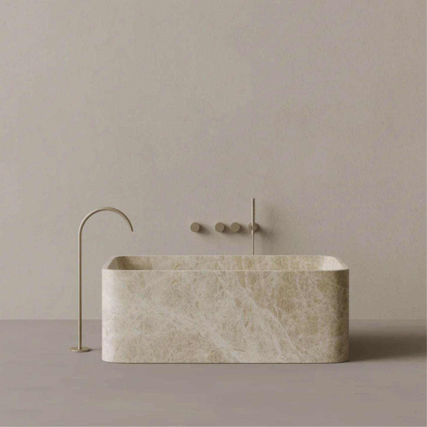 ELEMENTO BATH | 61" x 33" RECTANGULAR STONE BATHTUB | $12,425.00 - $39,496.00