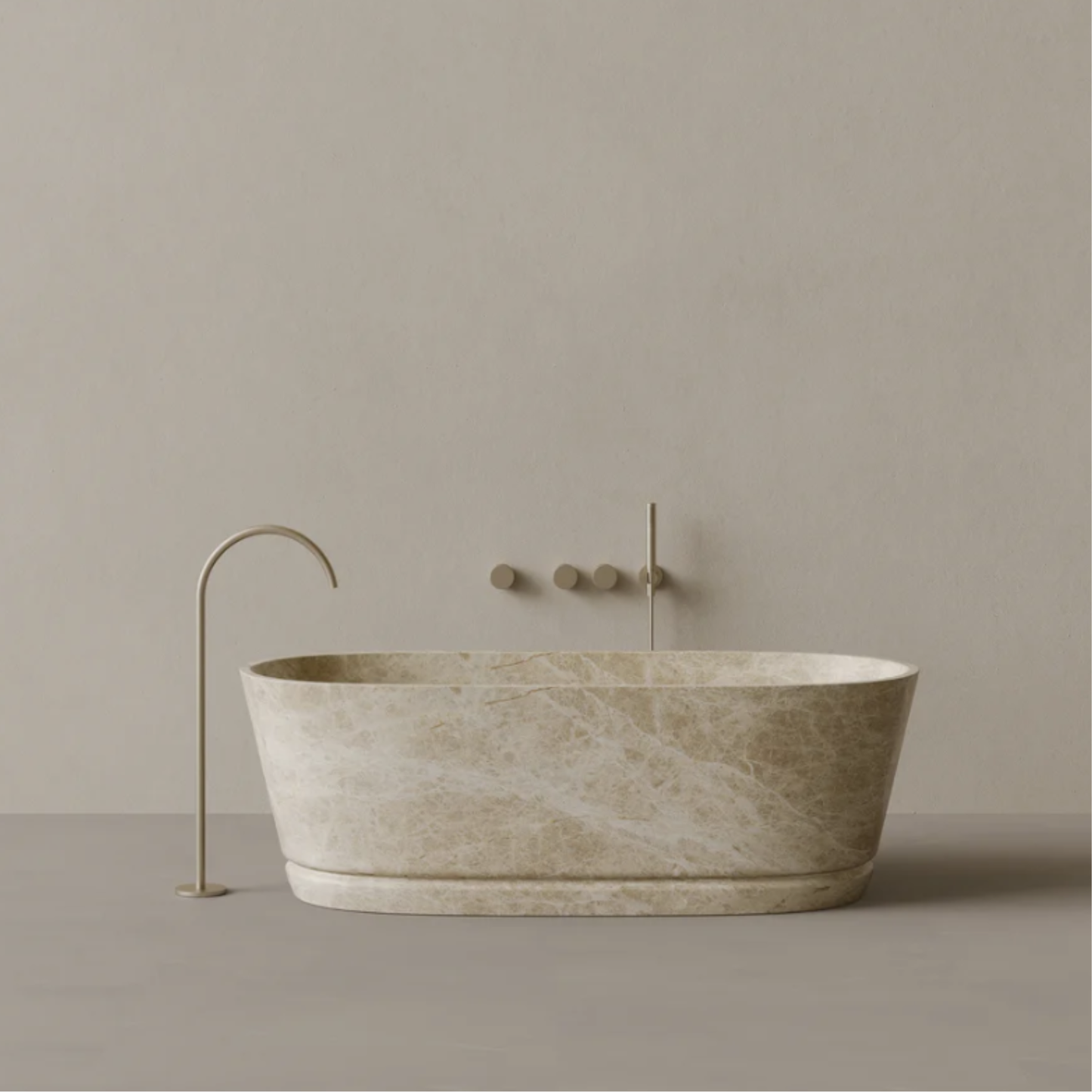 ELEMENTO BATH | 67" x 30" OVAL STONE BATHTUB | $10,326.00 - $37,764.00