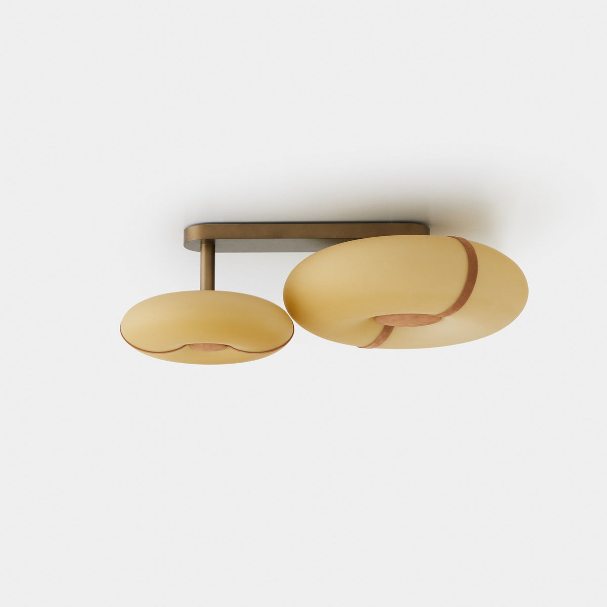 Bolina 509.72 ceiling light - amber glass
