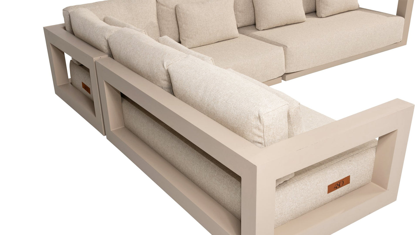 4 SEASONS OUTDOOR | METROPOLITAN 2.5-SEATER LEFT ARM BENCH | $4,259.00