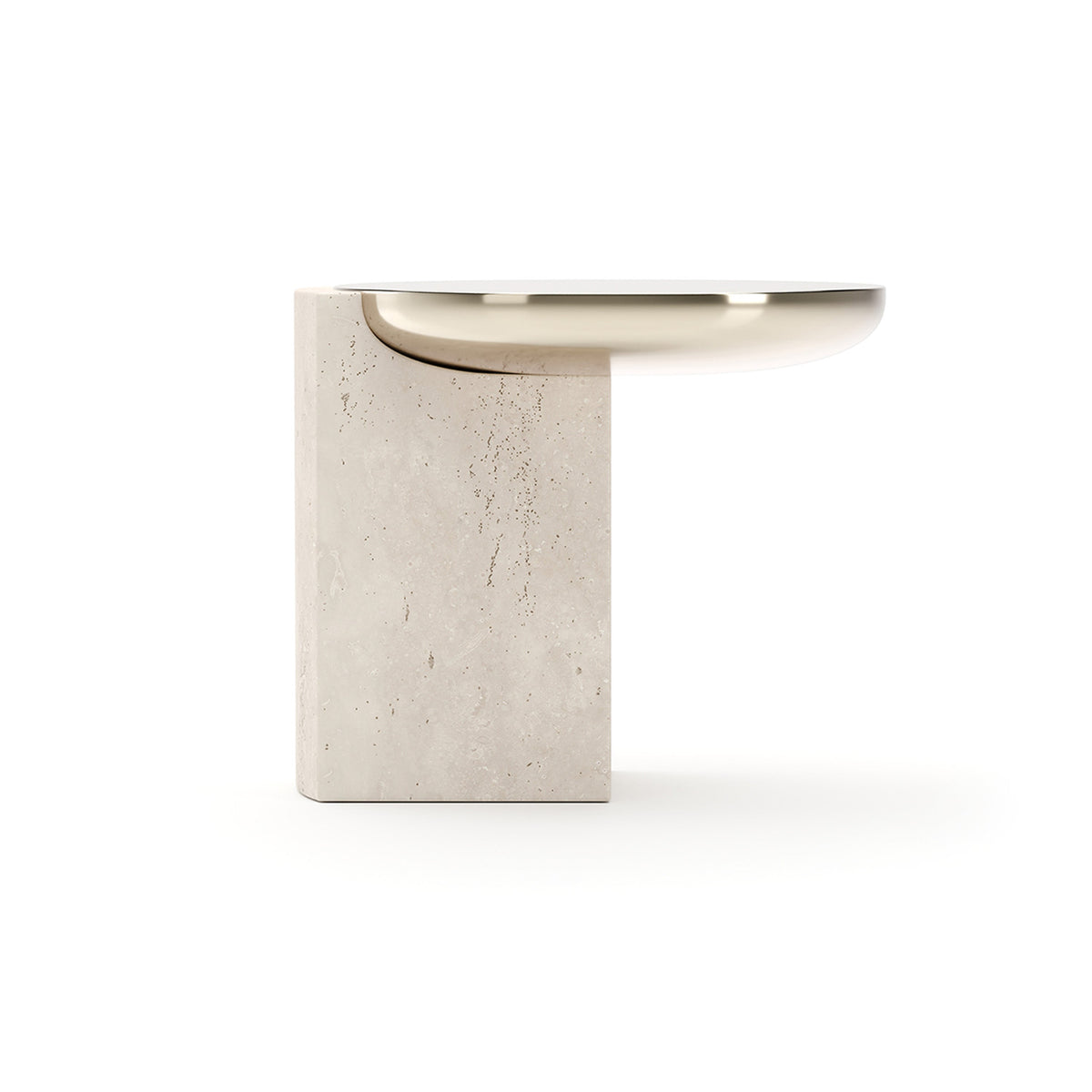 CARACOLE | OVERLAP ROUND SIDE TABLE - LIGHT | $4,450.00
