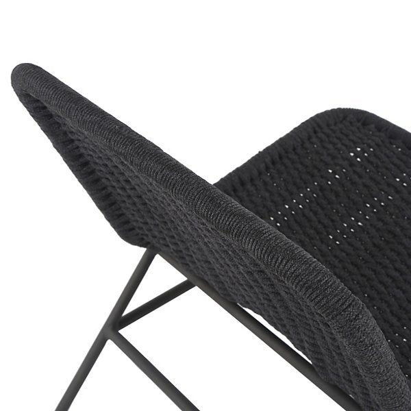 Bruno Outdoor Lounge Chair-Dark Grey