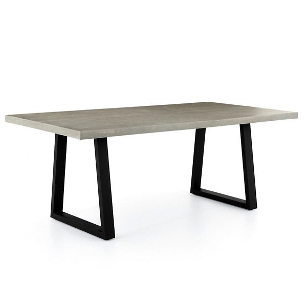 FOUR HANDS | Cyrus Outdoor Dining Table-Light Grey with Black | $1,549