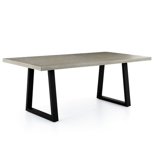 FOUR HANDS | Cyrus Outdoor Dining Table-Light Grey with Black | $1,858.80