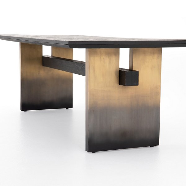 Brennan Dining Table-Worn Black