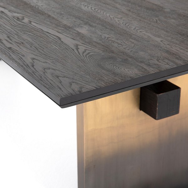 Brennan Dining Table-Worn Black