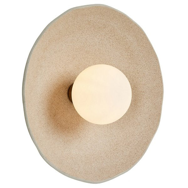 Organic Ceramic Wall Sconce by Four Hands - Light Sand