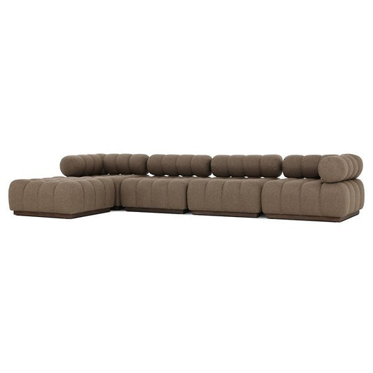 FOUR HANDS | Roma Outdoor 4-Piece Sectional with Chaise-Ellor Brown | $16,438.80