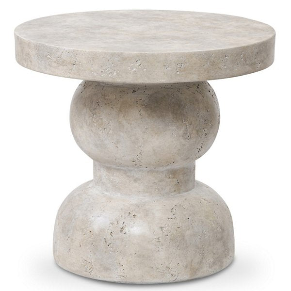 FOUR HANDS | Rivero Outdoor End Table-Aged Fog Concrete | $549