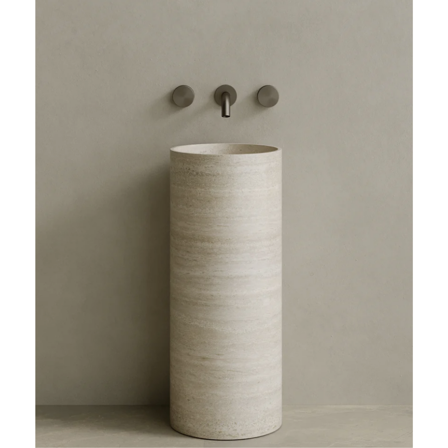 ELEMENTO BATH | CALVA STONE PEDESTAL SINK | $3,313.20 - $6,894.80