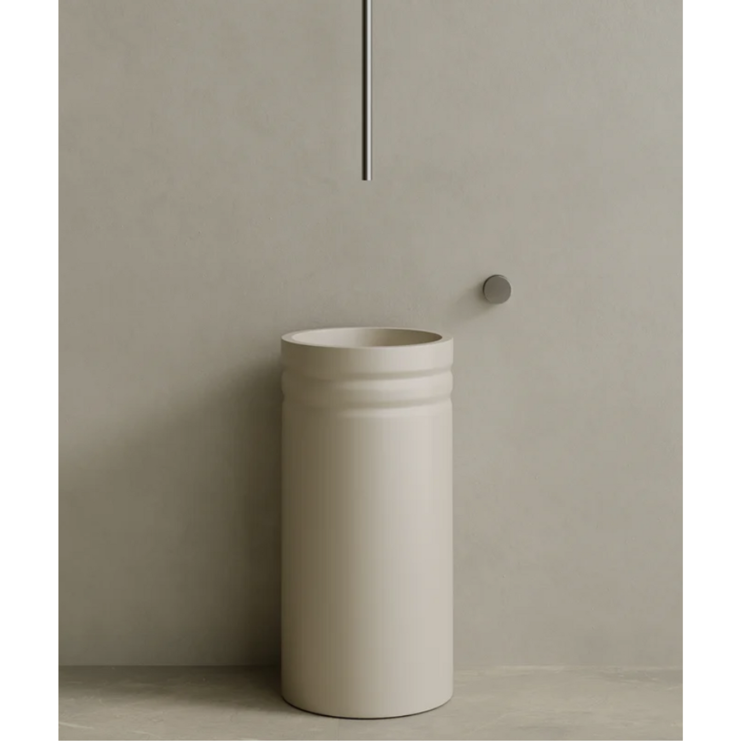 ELEMENTO BATH | 17" x 33" SOLID SURFACE RESIN PEDESTAL SINK | $1,478.50 - $1,556.20