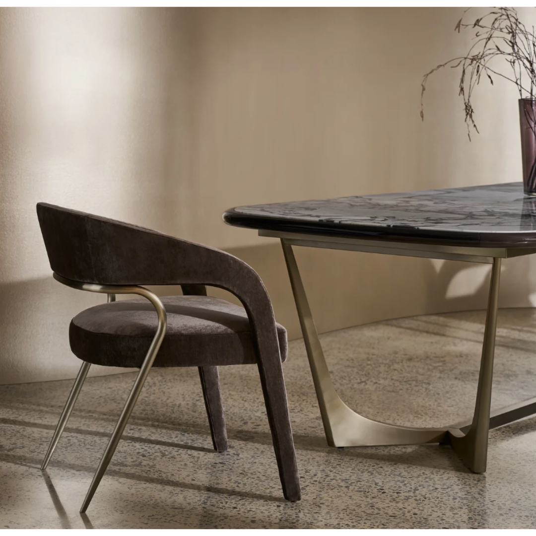 CARACOLE | GAZELLE DINING CHAIR - MINK | $2,545.00