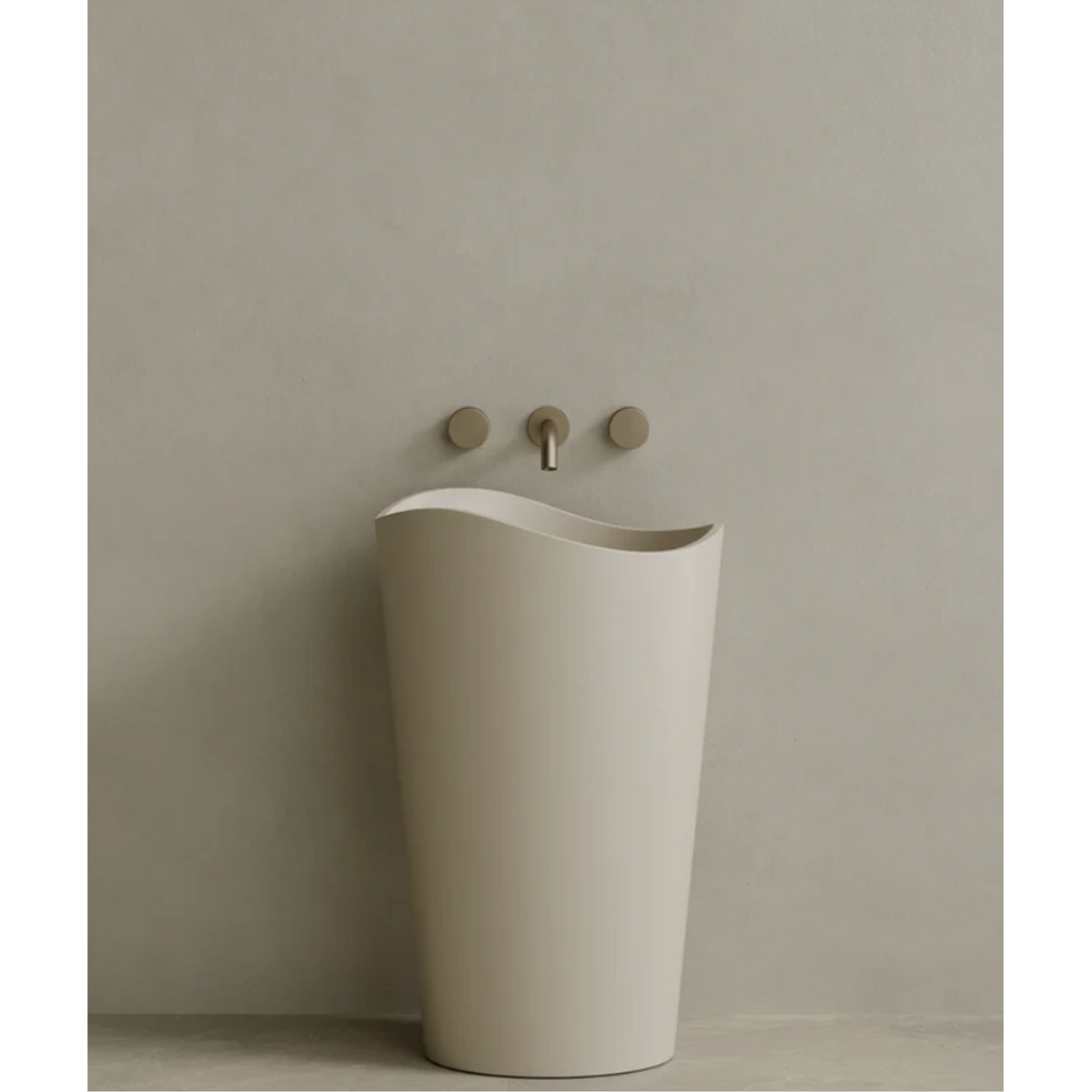 ELEMENTO BATH | 23" x 36" SOLID SURFACE PEDESTAL SINK | $1,464.10 - $1,540.90