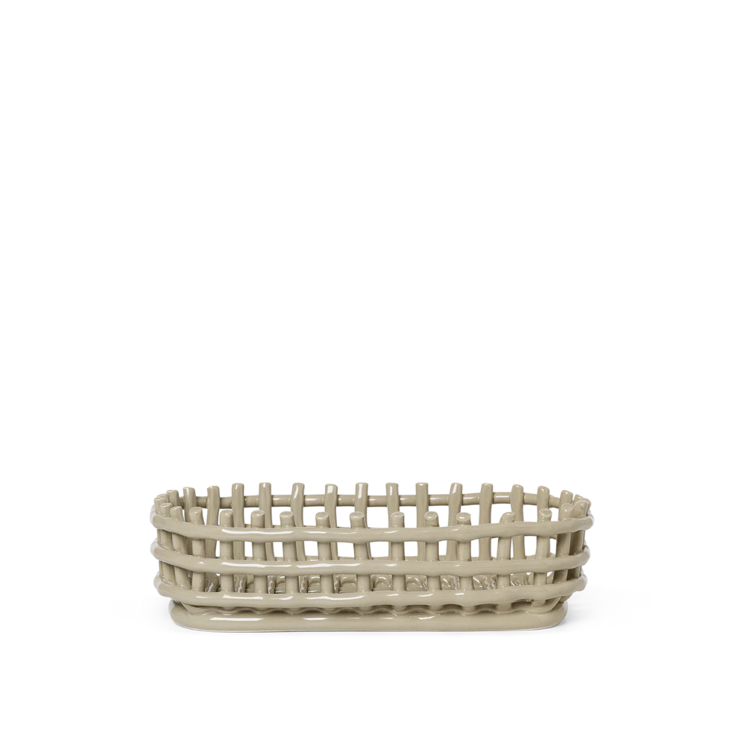 FERM LIVING | CERAMIC BASKET | $95.00