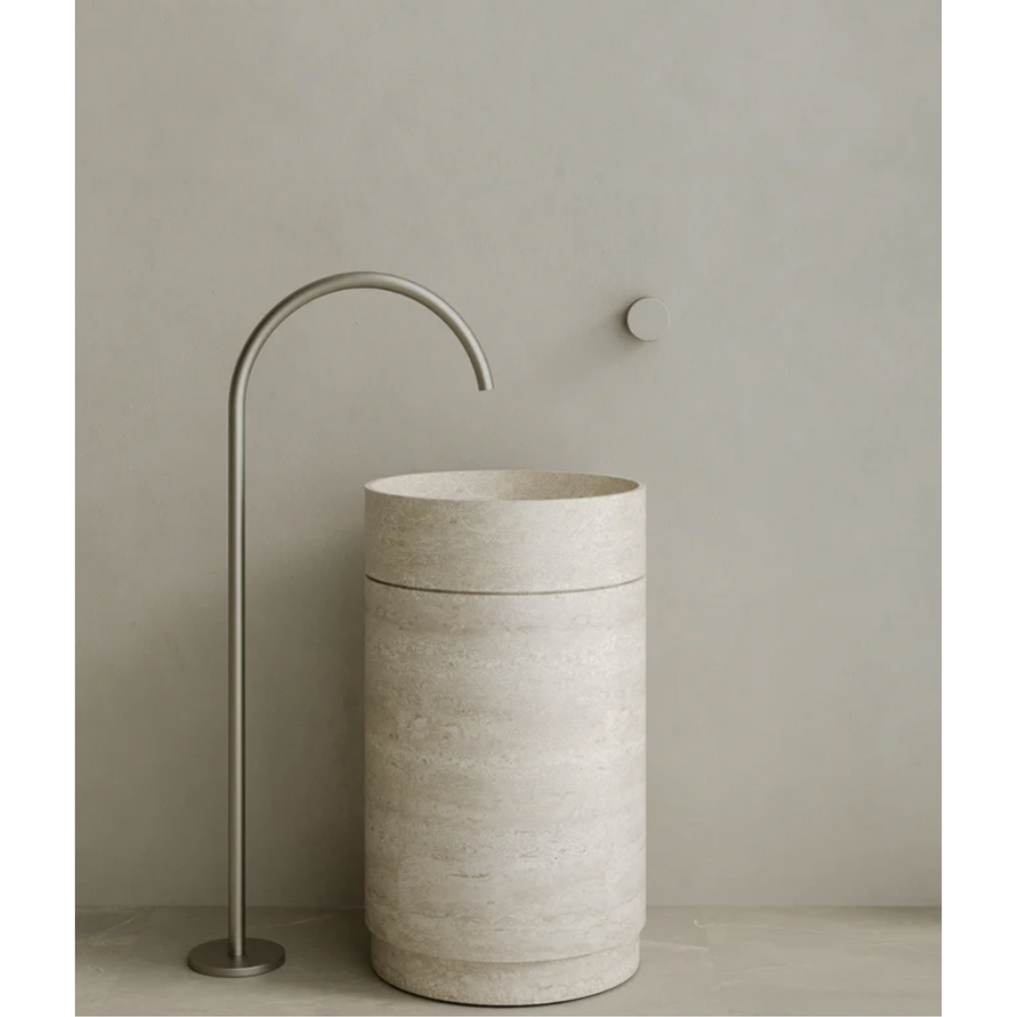 ELEMENTO BATH | ROTUNDI STONE PEDESTAL SINK | $5,348.75 - $10,945.00