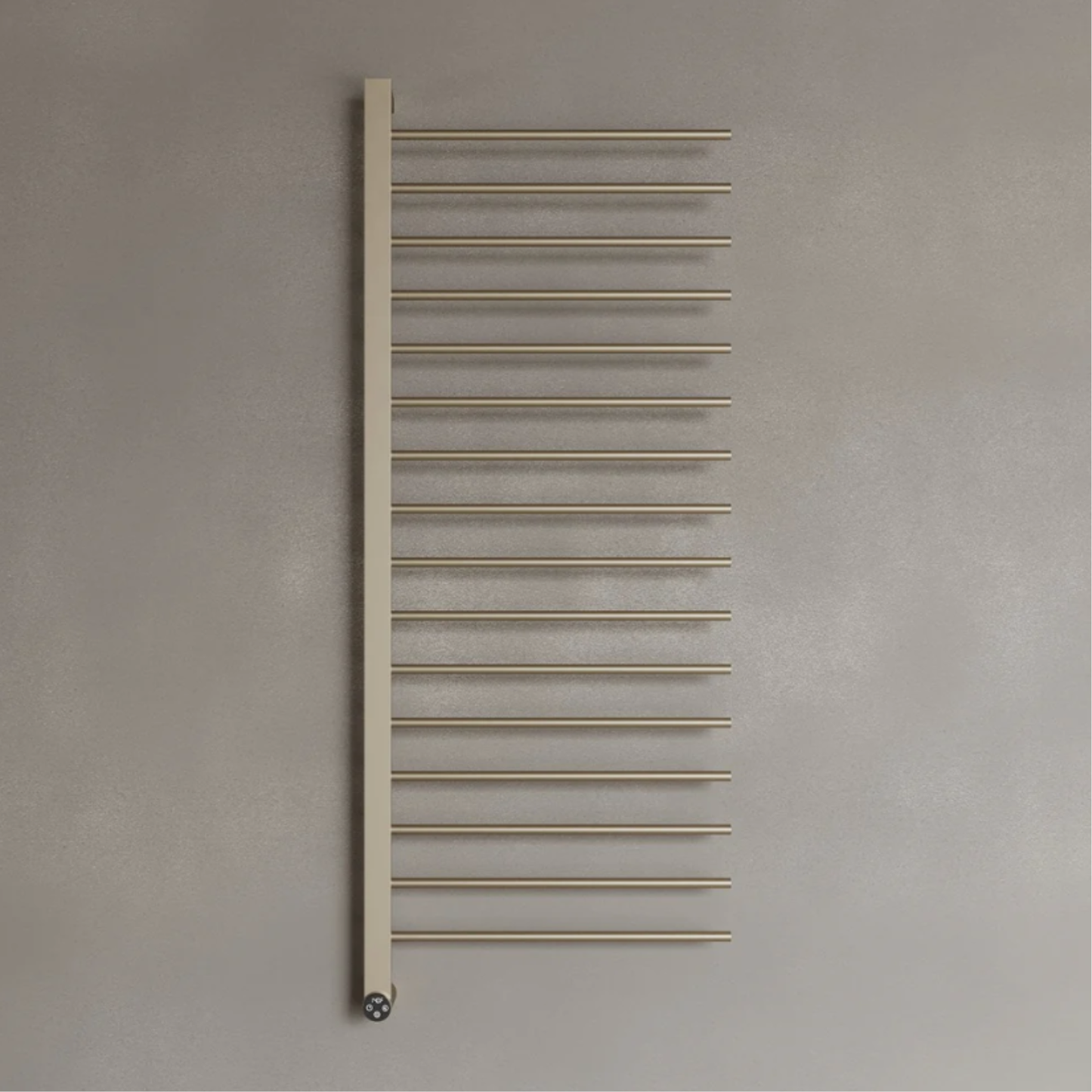 ELEMENTO BATH | WALL-MOUNTED 16 ROD HEATED TOWEL RACK WITH DIGITAL DISPLAY | $1,013.58 - $1,221.35