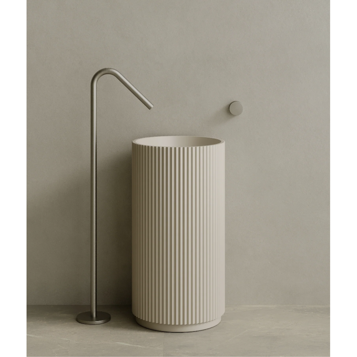 ELEMENTO BATH | 18" x 33" STONE PEDESTAL SINK | $1,536.25 - $1,624.90