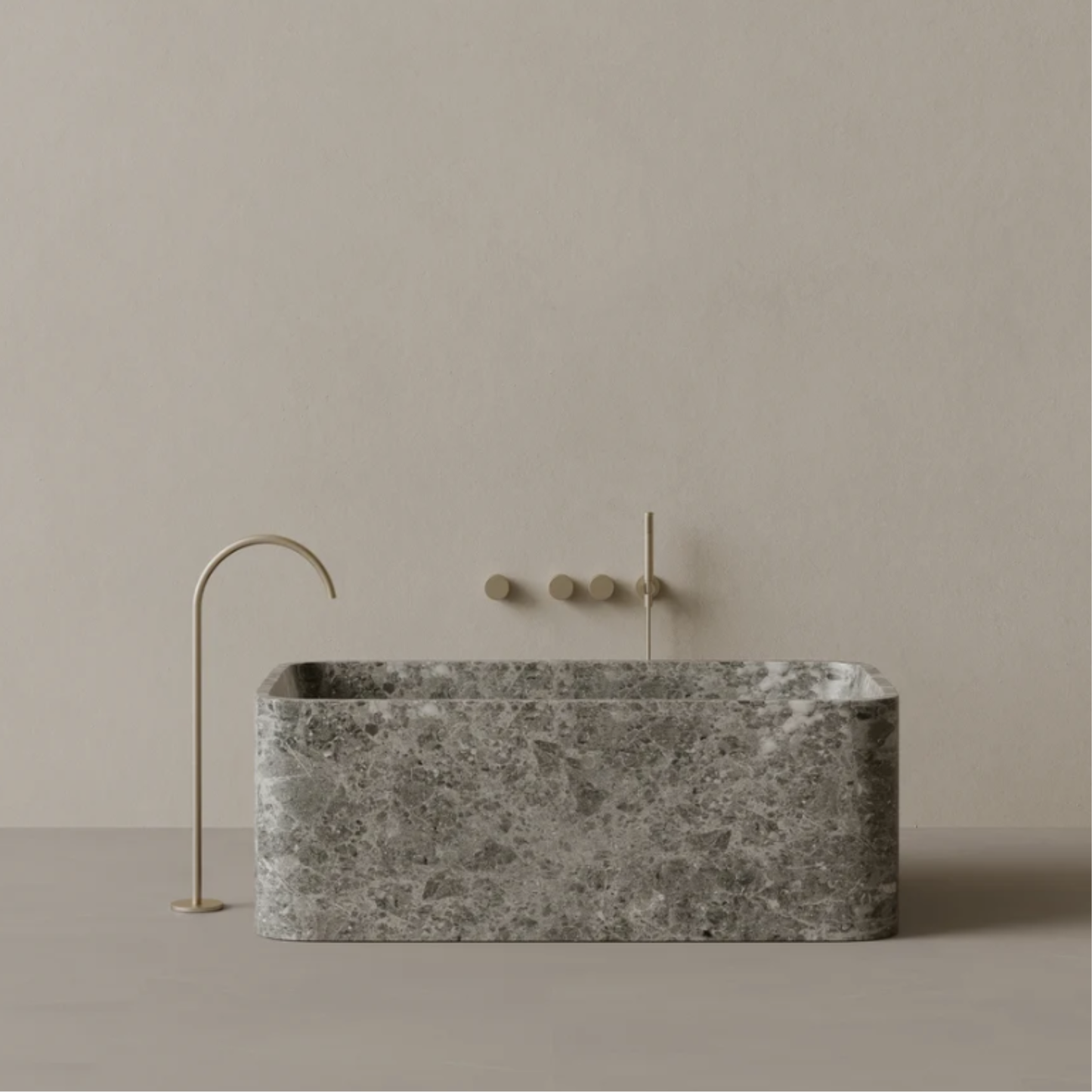 ELEMENTO BATH | 61" x 33" RECTANGULAR STONE BATHTUB | $12,425.00 - $39,496.00