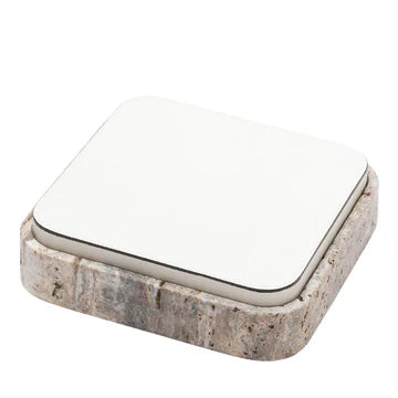 GIOBAGNARA | GIZA LEATHER & MARBLE SQUARE BOX #10 | $855.00