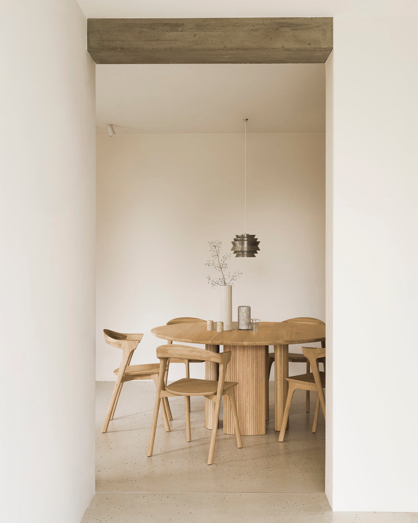 ETHNICRAFT ROLLER MAX ROUND DINING TABLE - OAK | $4,369.00