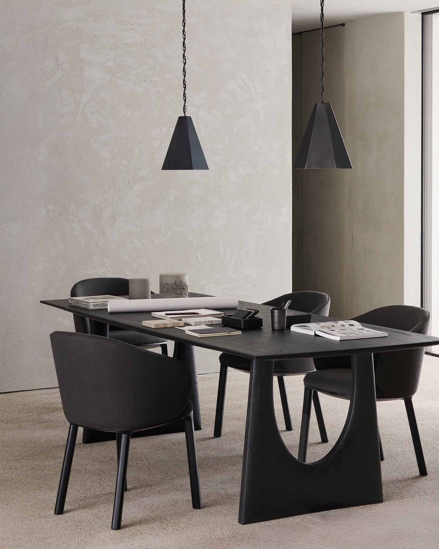 ETHNICRAFT UNDA DINING CHAIR - CHARCOAL | $999.00