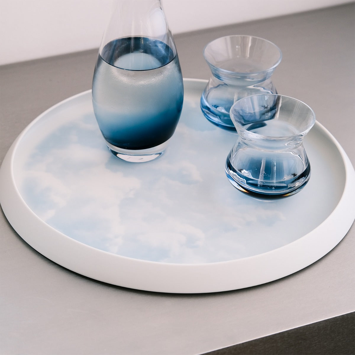 Hering Berlin Waves & Clouds Round Tray