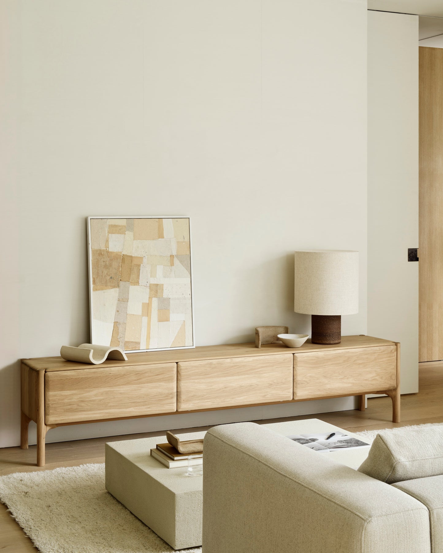 ETHNICRAFT PI TV CUPBOARD - OAK | $3,499.00 - $4,999.00