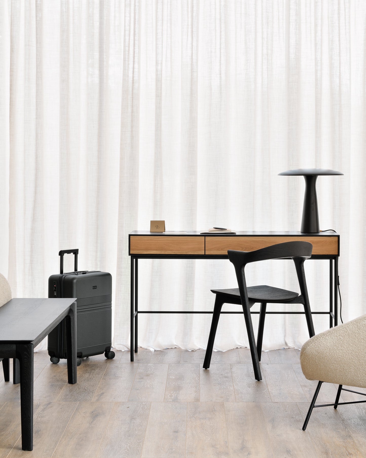 ETHNICRAFT BLACKBIRD DESK - OAK | $2,129.00