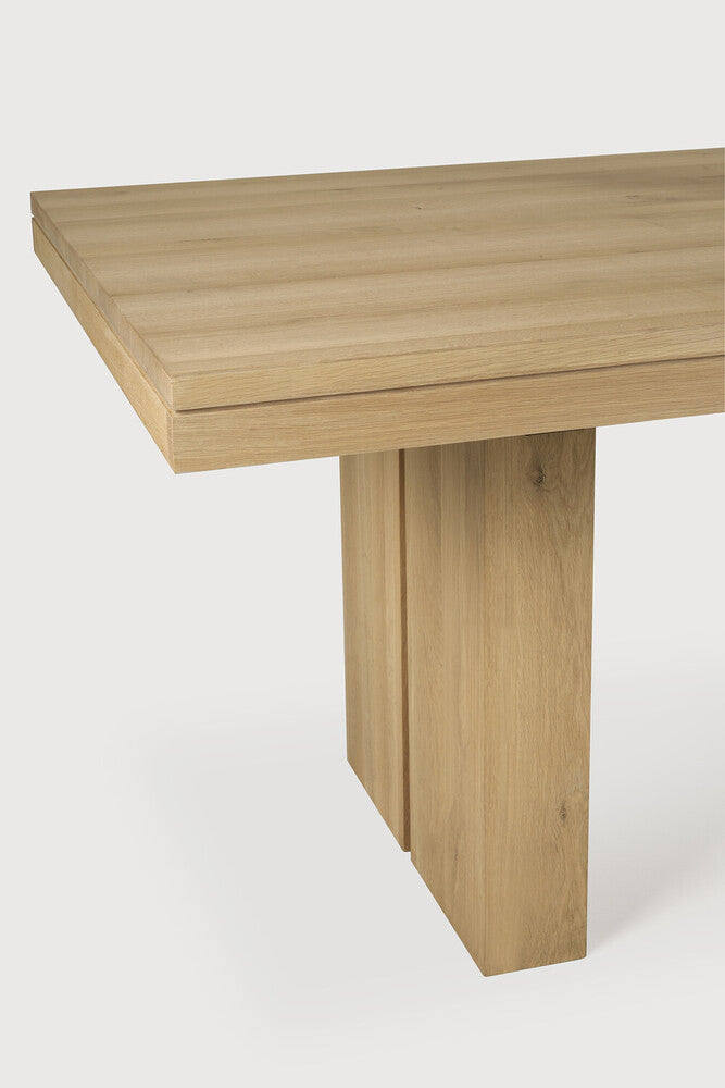 ETHNICRAFT DOUBLE EXTENDABLE DINING TABLE - OAK | $6,829.00