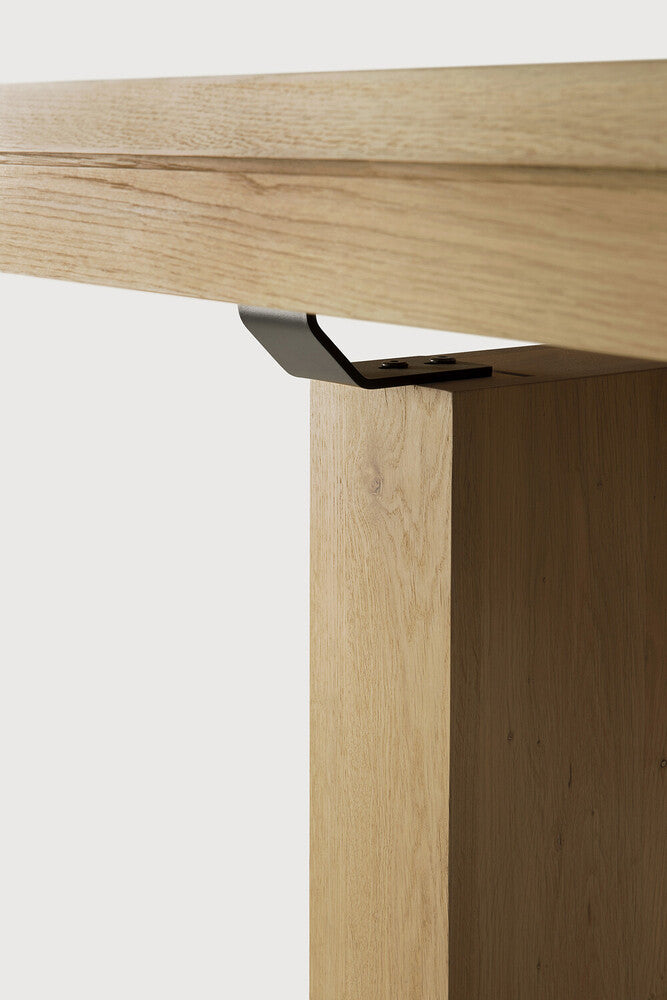 ETHNICRAFT DOUBLE EXTENDABLE DINING TABLE - OAK | $6,829.00