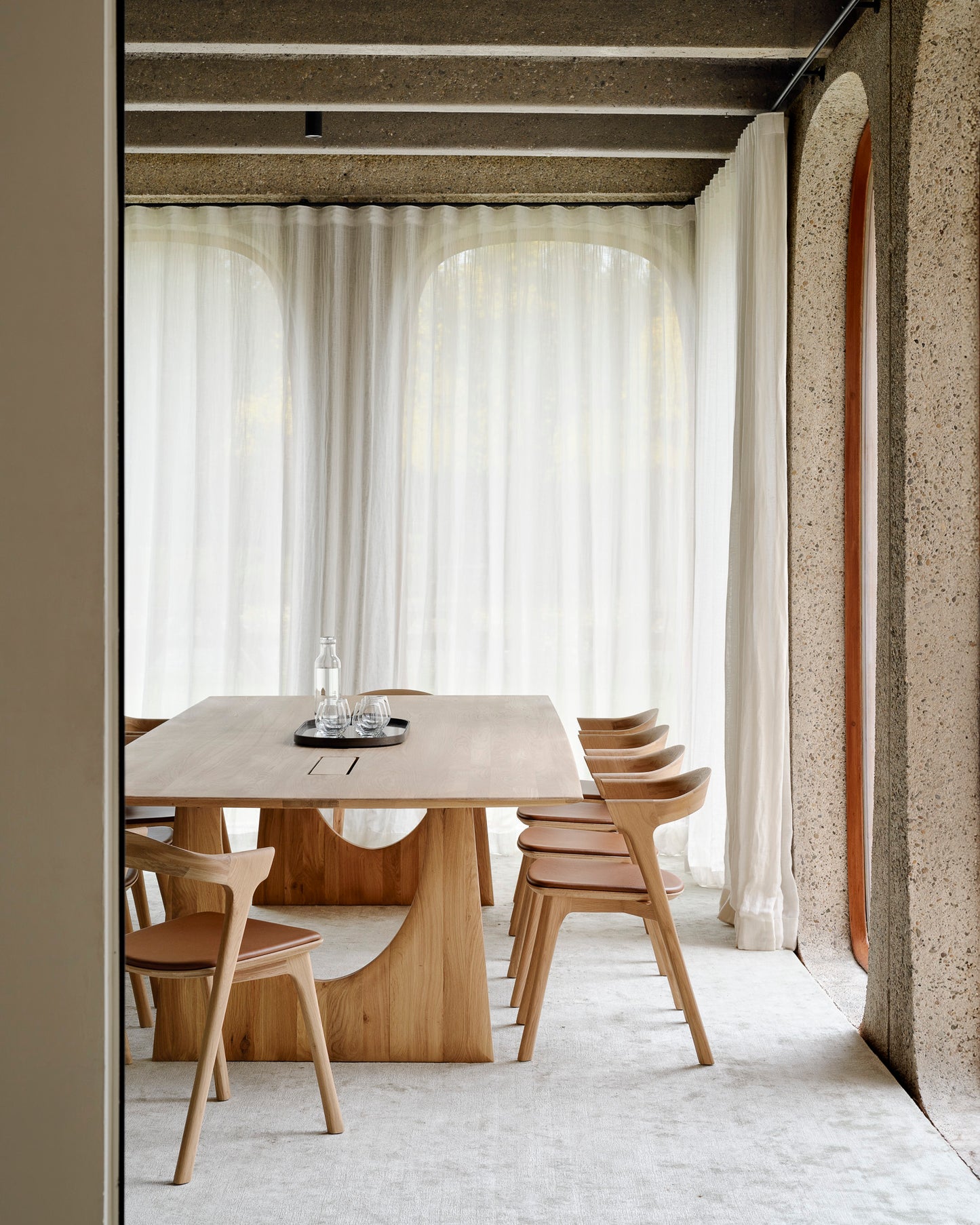 ETHNICRAFT GEOMETRIC MEETING TABLE - OAK | $11,389.00