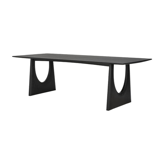 ETHNICRAFT GEOMETRIC DINING TABLE - OAK BLACK | $6,089.00