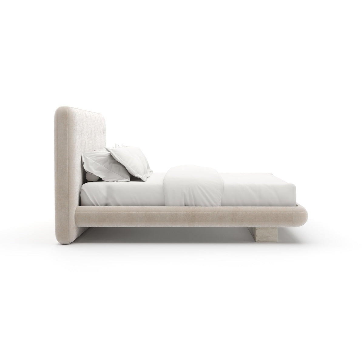 CARACOLE | OVERLAP UPH KING BED - IVORY | $7,190.00