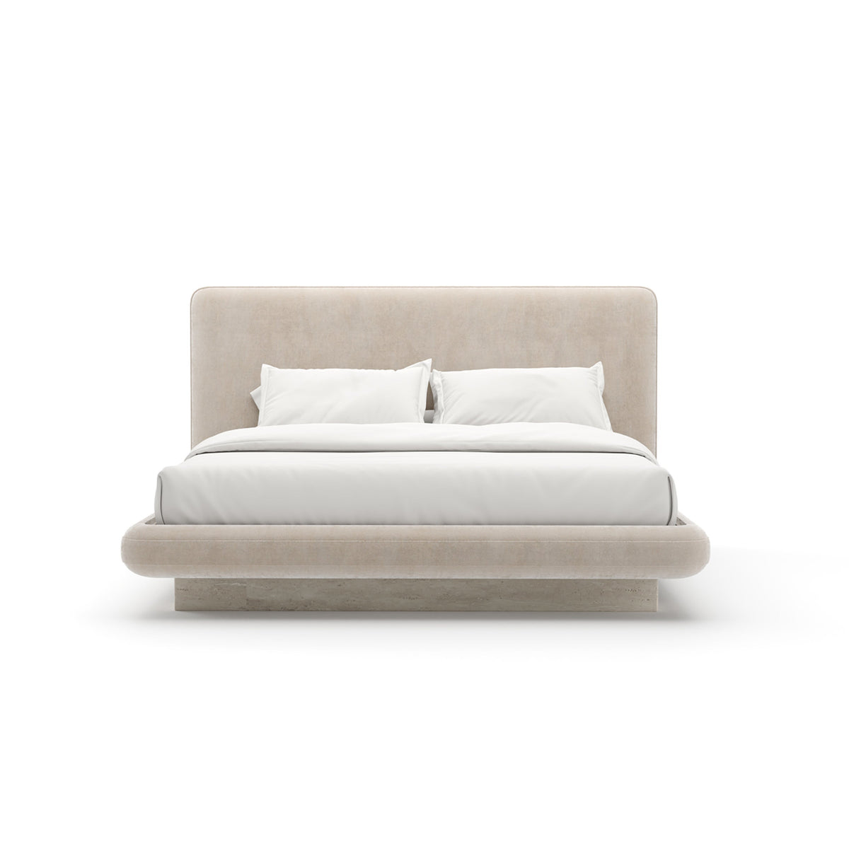 CARACOLE | OVERLAP UPH KING BED - IVORY | $7,190.00