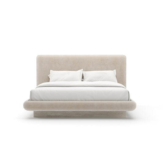 CARACOLE | OVERLAP UPH 2-PANEL QUEEN BED - IVORY | $7,335.00