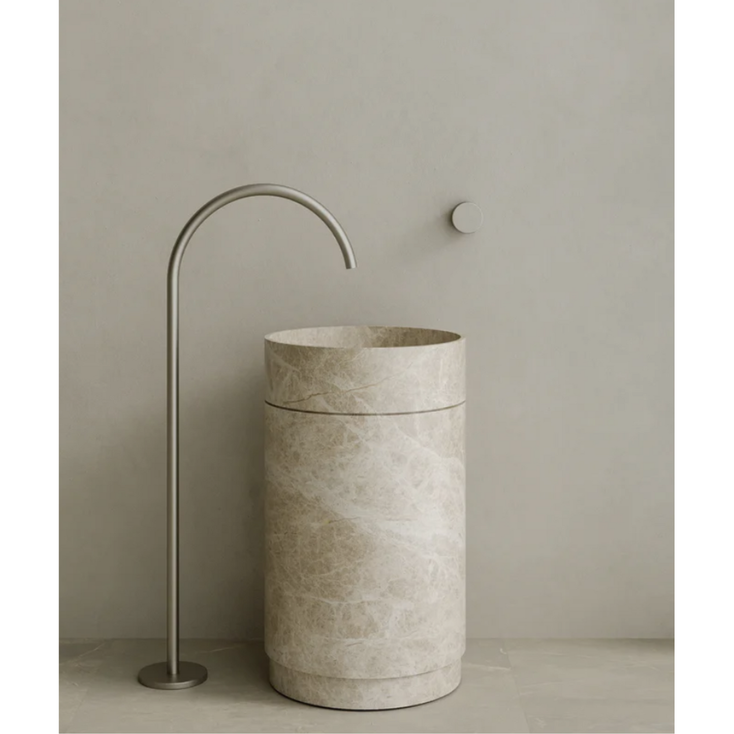 ELEMENTO BATH | ROTUNDI STONE PEDESTAL SINK | $5,348.75 - $10,945.00