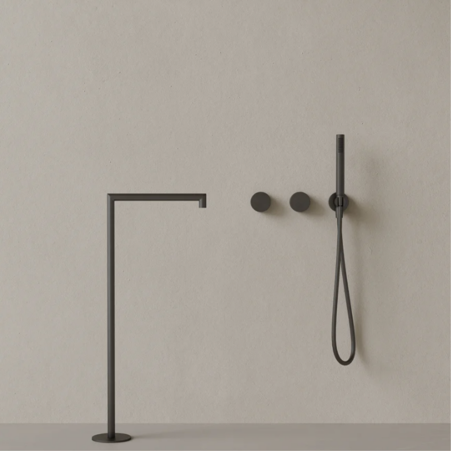 ELEMENTO BATH | SQUARE FLOOR-MOUNTED BATHTUB FILLER | $2,270.55