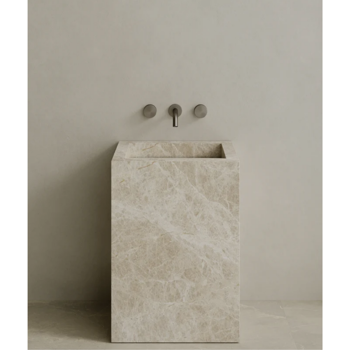 ELEMENTO BATH | QUATTRO STONE PEDESTAL SINK | $3,423.20 - $7,004.80