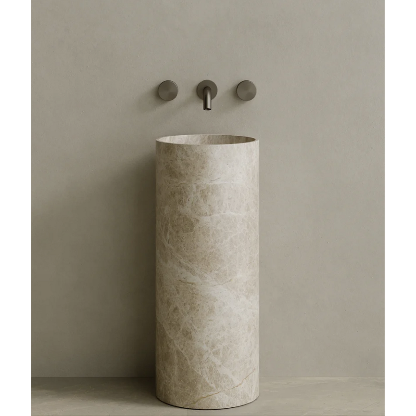 ELEMENTO BATH | CALVA STONE PEDESTAL SINK | $3,313.20 - $6,894.80