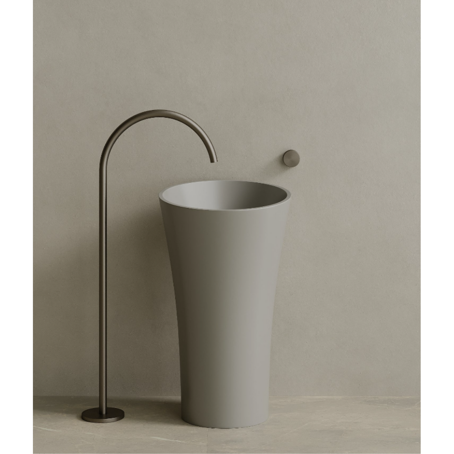 ELEMENTO BATH | 20" x 36" SOLID SURFACE PEDESTAL SINK | $1,435.90 - $1,508.20
